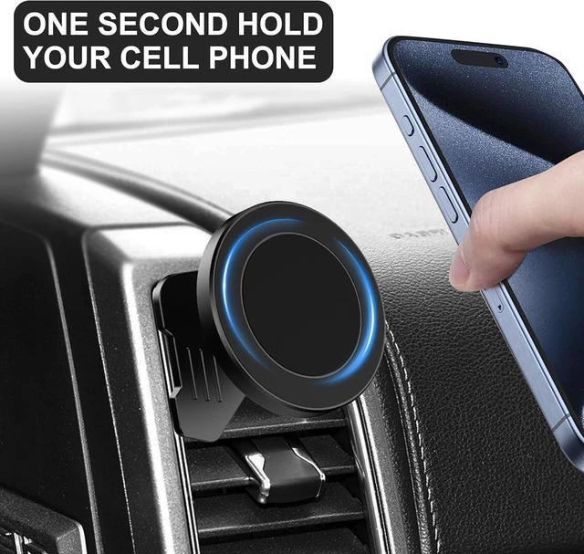 Alt view image 6 of 7 - CNC Vent Phone Holder, Magnetic Car Air Vent Phone Holder Cradles Mount Compatible with F150 2015-2020 & Super Duty F250 F350 F450 2017-2021 Universal Bracket Stand for iPhone & Android