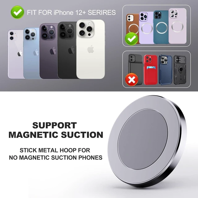 Alt view image 7 of 7 - CNC Vent Phone Holder, Magnetic Car Air Vent Phone Holder Cradles Mount Compatible with F150 2015-2020 & Super Duty F250 F350 F450 2017-2021 Universal Bracket Stand for iPhone & Android