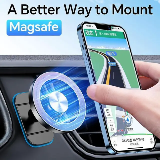 Alt view image 3 of 7 - for Magsafe Car Mount Vent20 Strong Magnetsfor iPhone Magnetic Car Mount360°Cell Phone Mount for CarHands FreeAir Vent Phone Holder for Car Accessories for Women Men iPhone 16 15 14 13 12 Plus