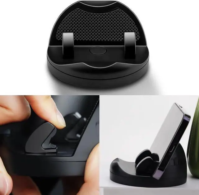 Alt view image 7 of 7 - Quick Install Dashboard Car Phone Holder 360 Degree Rotation Car Phone Mount Car Mount for iPhone Android Car Dashboard Phone Holder Sturdy Dash Cell Phone Holders for Your Car