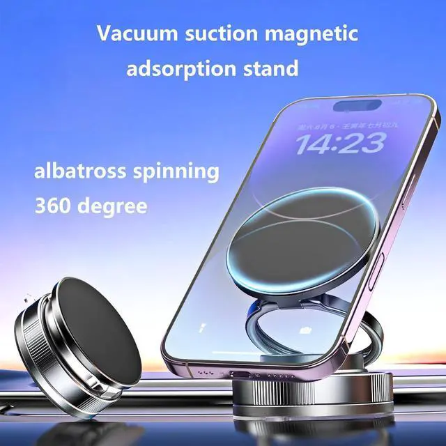 Alt view image 3 of 6 - Magnetic Car Phone Holder Cell Phone Automobile Cradles Holder for Magsafe 360° Adjustable Mount Holders for Your Car for iPhone 16 Pro Max 15 14 13 12 Plus (with)