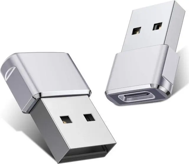 Main image of USB to USB C Adapter 2 Pack Type C Female to A Male OTG Converter for  Watch Ultra iWatch 7 8 SE iPhone 16 15 14 13 12 11 Plus Pro Max AirPods iPad Air 4 5 Mini 6 Galaxy S24 S23 S22