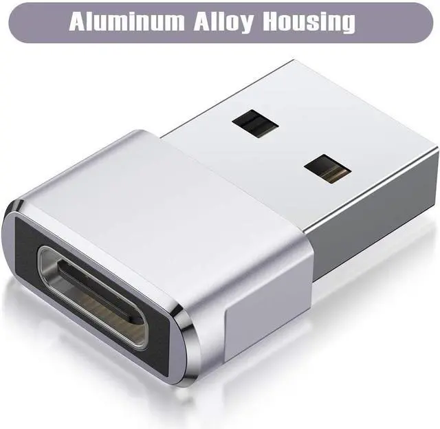 Alt view image 5 of 5 - USB to USB C Adapter 2 Pack Type C Female to A Male OTG Converter for  Watch Ultra iWatch 7 8 SE iPhone 16 15 14 13 12 11 Plus Pro Max AirPods iPad Air 4 5 Mini 6 Galaxy S24 S23 S22