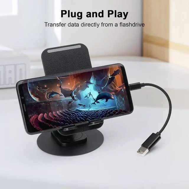 Alt view image 3 of 7 - USB C to USB 2.0 Adapter Type-C OTG Cable [2 Pack] USB Type C Male to USB Female Adapter USB-C Adapter for MacBook 2019/2018/2017 iPad  Galaxy and More