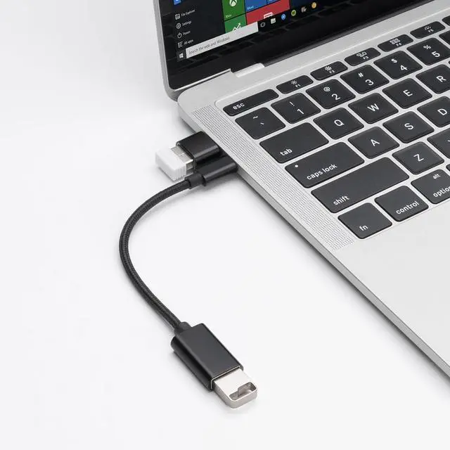 Alt view image 4 of 7 - USB C to USB 2.0 Adapter Type-C OTG Cable [2 Pack] USB Type C Male to USB Female Adapter USB-C Adapter for MacBook 2019/2018/2017 iPad  Galaxy and More