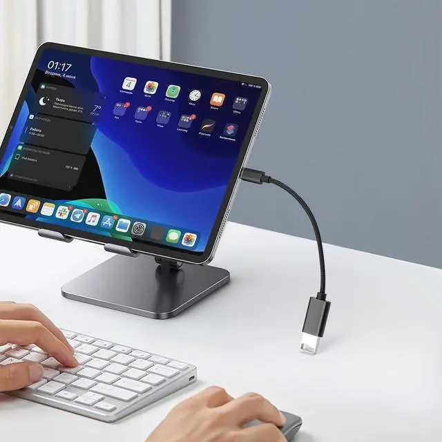 Alt view image 5 of 7 - USB C to USB 2.0 Adapter Type-C OTG Cable [2 Pack] USB Type C Male to USB Female Adapter USB-C Adapter for MacBook 2019/2018/2017 iPad  Galaxy and More