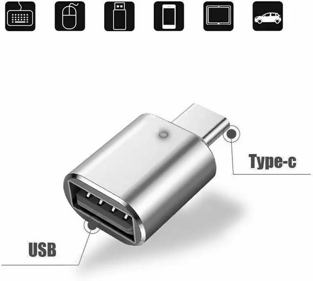 Alt view image 5 of 7 - 3 Pack USB C to USB 3.0 OTG Adapter USB C Male to USB 3.0 Female Converter Adapter for MacBook Pro/Air iPad iMac Keyboard Mouse Printer Hard Disk Hub and Other Type C Devices (3 Colors)