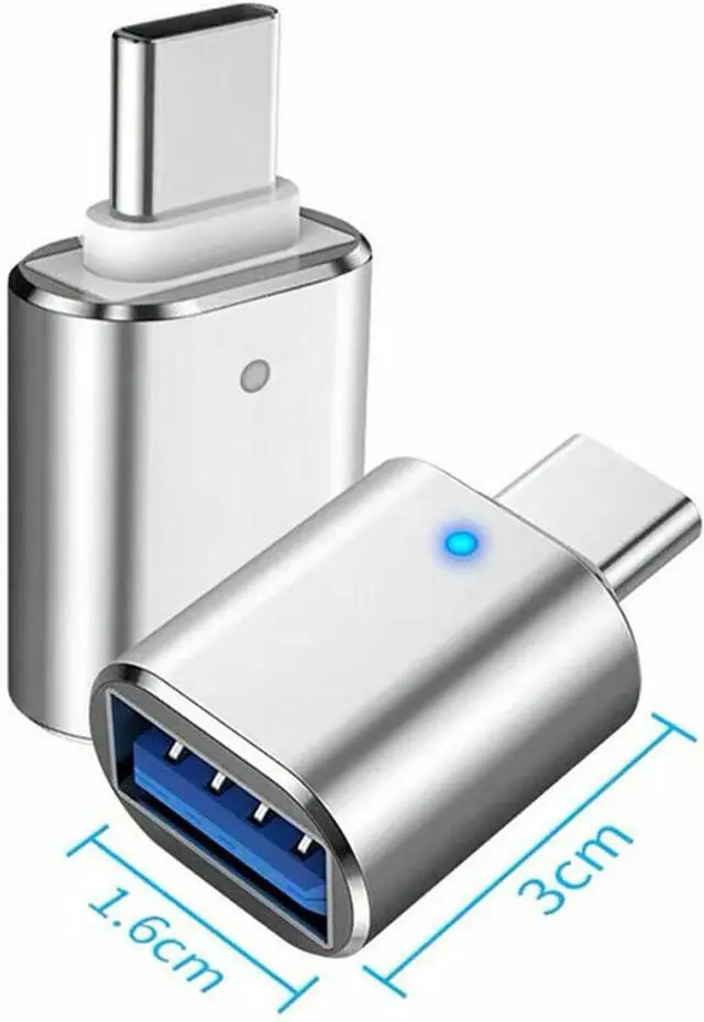 Alt view image 4 of 7 - 3 Pack USB C to USB 3.0 OTG Adapter USB C Male to USB 3.0 Female Converter Adapter for MacBook Pro/Air iPad iMac Keyboard Mouse Printer Hard Disk Hub and Other Type C Devices (3 Colors)
