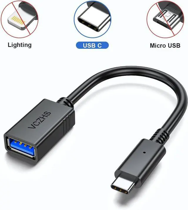 Alt view image 5 of 7 - USB C to USB Adapter USB C Male to USB3.0 Female Adapter OTG Cable Thunderbolt3 to USB Adapter Compatible with MacBook Pro/Air 2022 2020 iPad Pro 2022  Galaxy S23 S22 Pixel