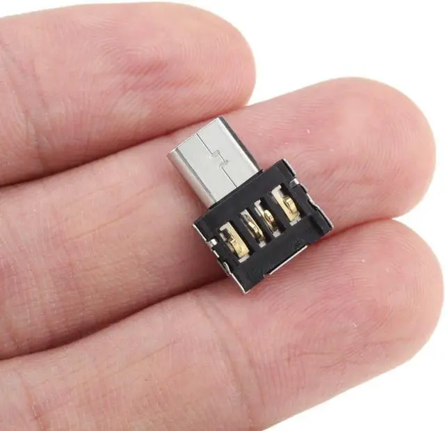 Alt view image 7 of 7 - Micro USB OTG Adapter Micro USB Male to USB 2.0 Female Ultra Mini Size Connector Adapter