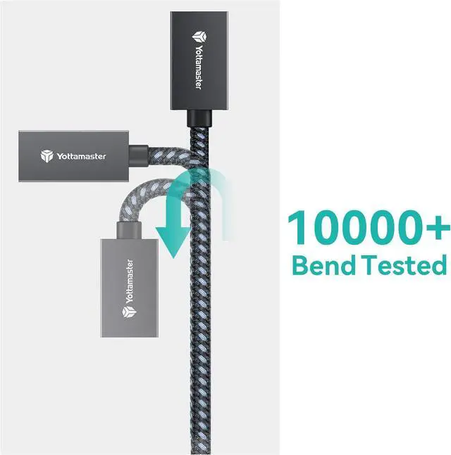 Alt view image 4 of 7 - USB-C Male to USB-A Female Adapter Cable OTG - 10Gbps for Phone Laptop Tablet & Switch - 1m/3.3ft