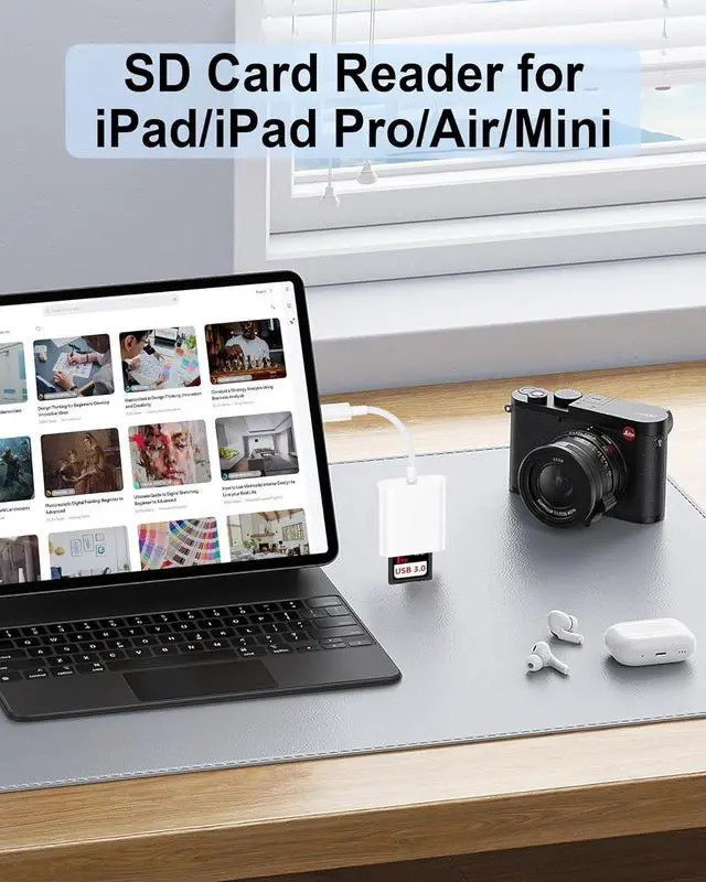 Alt view image 2 of 7 - SD Card Reader Type C for iPhone 16e/16Pro/15Pro Max MacBook iPad Pro USB C Micro SD Card Reader Dual Slot 3.0 High Speed Trail Camera Memory Card Adapter for Android  S25 Plug and Play