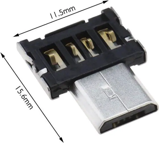 Alt view image 4 of 7 - 10Pcs Micro USB OTG Adapter Replacement Micro USB 2.0 5pin OTG Adapter Connector Compatible with Android Phones Electronic Accessories