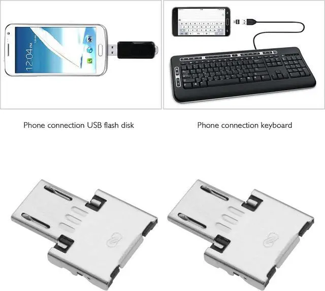 Alt view image 3 of 7 - 10Pcs Micro USB OTG Adapter Replacement Micro USB 2.0 5pin OTG Adapter Connector Compatible with Android Phones Electronic Accessories