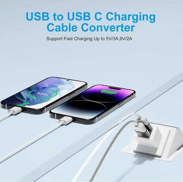 Alt view image 6 of 7 - USB to USB C Adapter 10 Pack USBC to USB Adapter USBA to USBC Adapter TypeC to USBA Male Female OTG Converter for iPhone 16 15 MacBook PS5 Phones Charger Grey