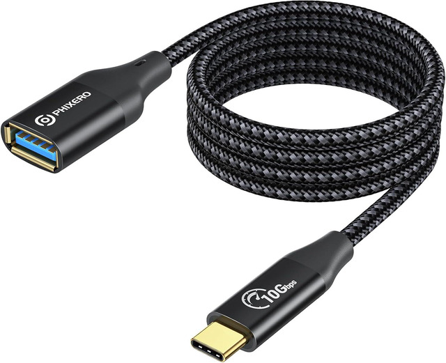 thumbnail image 2 of USB-C Male To USB 3.0 Female OTG Adapter - Gold, Data & Charging Converter For Smartphones & Tablets 2 of 12