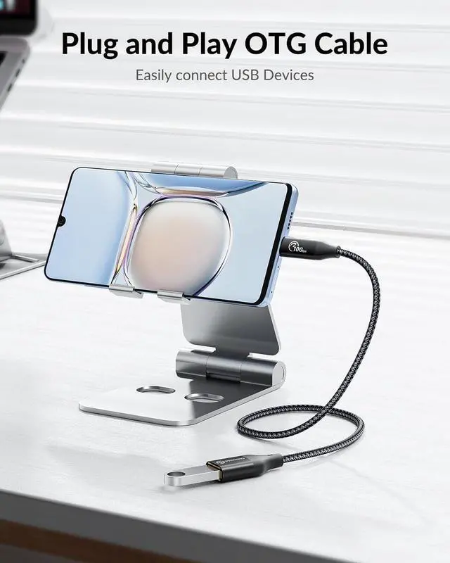 Alt view image 3 of 6 - [10Gbps USB C to USB 3.1 Gen 2 Adapter 3.3 FT USB-C Male to USB-A Female USB Type C to USB OTG Cable USB to USB C Adapter Compatible with MacBook Pro/Air iPad Pro  Galaxy