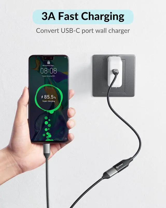 Alt view image 5 of 6 - [10Gbps USB C to USB 3.1 Gen 2 Adapter 3.3 FT USB-C Male to USB-A Female USB Type C to USB OTG Cable USB to USB C Adapter Compatible with MacBook Pro/Air iPad Pro  Galaxy