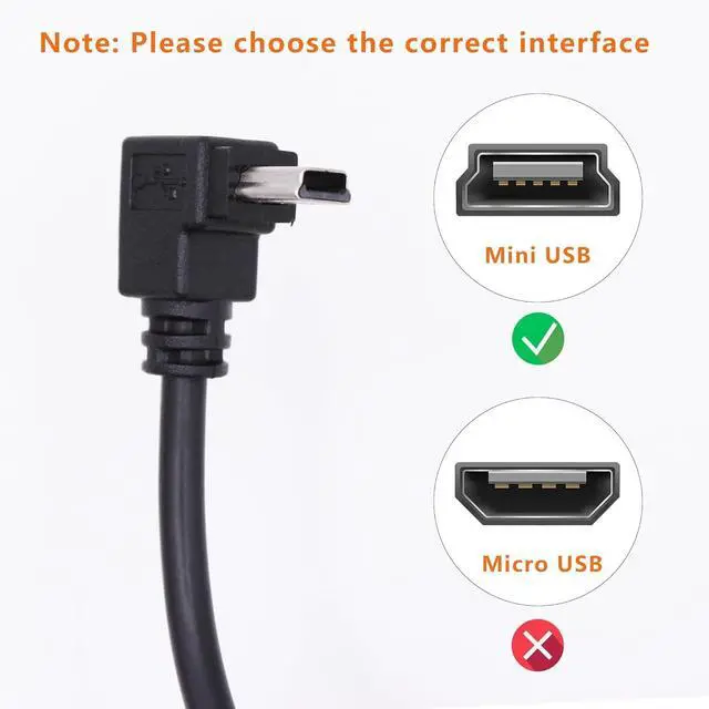 Alt view image 4 of 7 - 90 Degree Mini USB to USB A OTG Adapter Cable 5.5in Up Angle Mini USB 5-Pin Type B Male to USB Type A Female Adapter Cord for Digital Cameras Black 14cm(2 Pack UP)