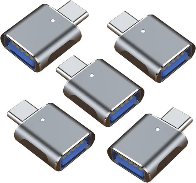 Main image of 5 Pack Typec/USB c to USB Adapter OTG Converter with 5/10 Gbps High Speed Data Transfer USB to USBC Adapter Compatible with  iWatch iPhone 16/15 MacBook  etc.