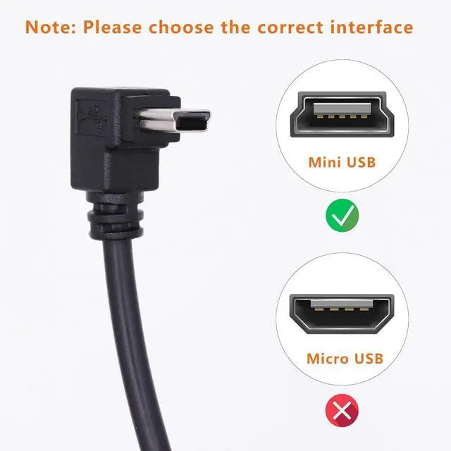 Alt view image 4 of 7 - 90 Degree Mini USB to USB A OTG Adapter Cable 5.5in Down Angle Mini USB 5-Pin Type B Male to USB Type A Female Adapter Cord for Digital Cameras Black 14cm(2 Pack Down)