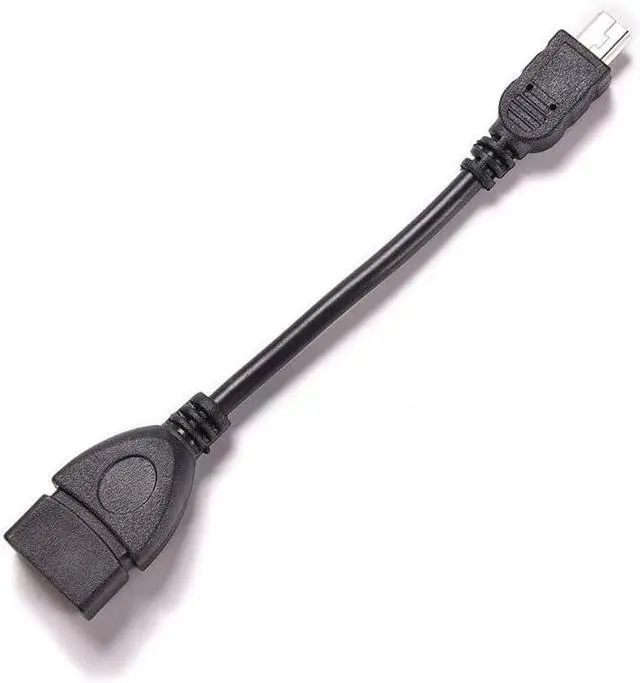 Alt view image 2 of 4 - 3 Pack Mini USB OTG Cable Mini USB Male to USB 2.0 Female Host OTG Adapter Connector Converter for Digital Cameras Transfer Photo to Computer Dash Cam Ti-84 Calculator Mouse Tablet MP3 Player