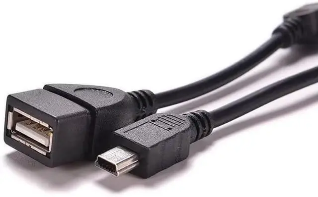 Alt view image 4 of 4 - 3 Pack Mini USB OTG Cable Mini USB Male to USB 2.0 Female Host OTG Adapter Connector Converter for Digital Cameras Transfer Photo to Computer Dash Cam Ti-84 Calculator Mouse Tablet MP3 Player