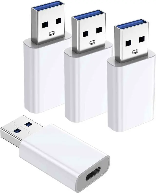 Main image of OTG Adapter4-Pack USB-C Female to USB-A Male Adapter USB to USB C Adapter Compatible with iPhone 16 15 14 13 12 Car  MagSafe Watch Mini Wall Plug iPad Galaxy Pixel 7 6 5 CarPlay etc