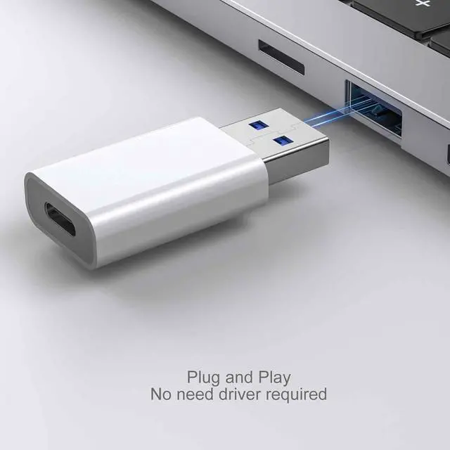 Alt view image 5 of 6 - OTG Adapter4-Pack USB-C Female to USB-A Male Adapter USB to USB C Adapter Compatible with iPhone 16 15 14 13 12 Car  MagSafe Watch Mini Wall Plug iPad Galaxy Pixel 7 6 5 CarPlay etc