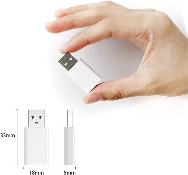 Alt view image 6 of 6 - OTG Adapter4-Pack USB-C Female to USB-A Male Adapter USB to USB C Adapter Compatible with iPhone 16 15 14 13 12 Car  MagSafe Watch Mini Wall Plug iPad Galaxy Pixel 7 6 5 CarPlay etc