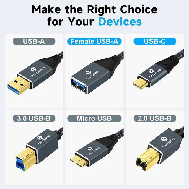Alt view image 4 of 5 - USB C to USB Female Cable 1.6FT 10Gbps Type C Male to USB Type 3.0 Female OTG Cable Compatible with MacBook Pro LG G6 G5 V20