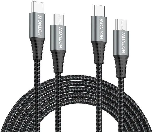 Main image of USB C to Micro USB OTG Cable 3FT 2 Pack USB-C to Micro USB Charging Cable Support Charge & Data Transmission