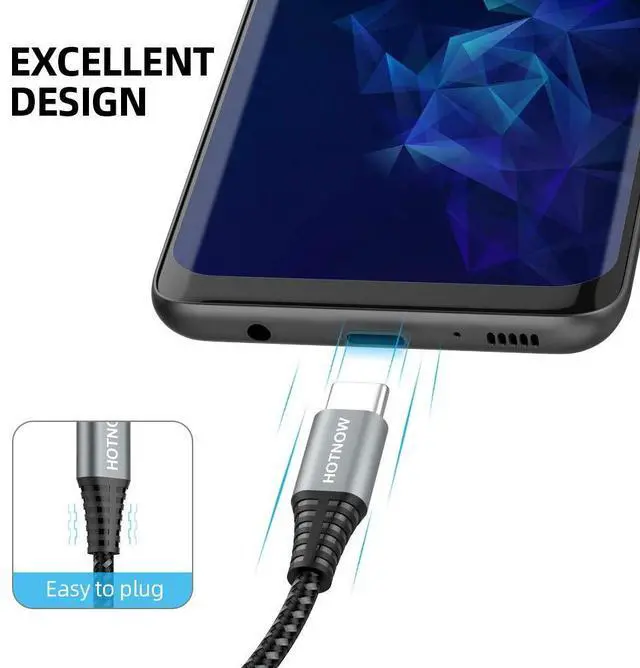 Alt view image 3 of 7 - USB C to Micro USB OTG Cable 3FT 2 Pack USB-C to Micro USB Charging Cable Support Charge & Data Transmission