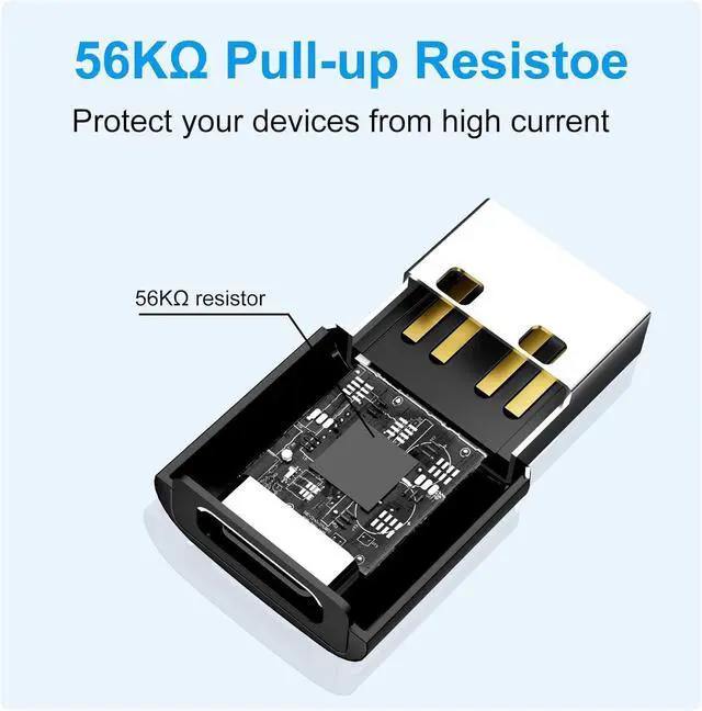 Alt view image 6 of 7 - USB A to USB C Adapter 20 Pack USB to USBC Adapter USBA to USBC Cable Converter for iPhone iPad MacBook  Galaxy Black