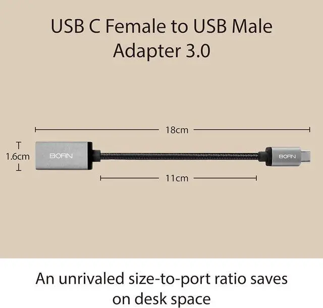 Alt view image 6 of 7 - USB Type C to USB 3.0 Adapter [2 Pack] Male to Female USB Adapter OTG Cable for iPhone 16/15 Galaxy S24/S23 and MacBook Pro/Air
