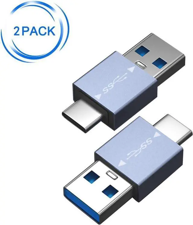 Alt view image 5 of 5 - 2 PCS Type-C to USB3.1 Adapter Type-c Male to USB-A Male ConverterSupport OTG Function Suitable for Laptop phablet Phone Connected to U Disk Keyboard (Type-C Male to USB3.0 Male)