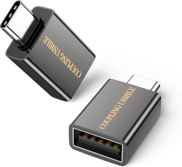 Main image of USB C to USB Adapter OTG 3A Fast Charging 10Gbps Super Transfer USB-IF Certified Zinc Alley Shell Compatible with MacBook Pro/Air iPhone 15 Laptop Tablet (1 2 Pack-Grey)