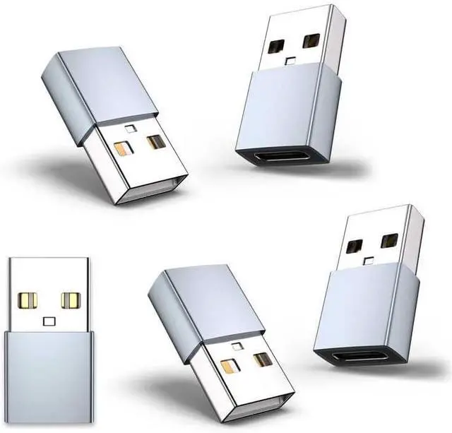 Main image of USB to USB C Adapter for iPhone 16 Charger 5Pack USBC Female to A Male OTG Type C Converter for  Watch Ultra iWatch 7 8 9 10 iPhone 15 14 13 Plus Pro Max AirPods iPad Car  S24