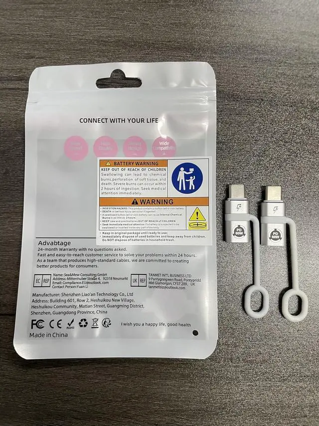 Alt view image 7 of 7 - Lig-htning to USB C Adapter PD60W Quick Charge and Data USB C to i-OS Female Adapter Compatible with Phone 15/15 Plus/15 Pro Supports No Headphones and OTG Functions Silver Colour