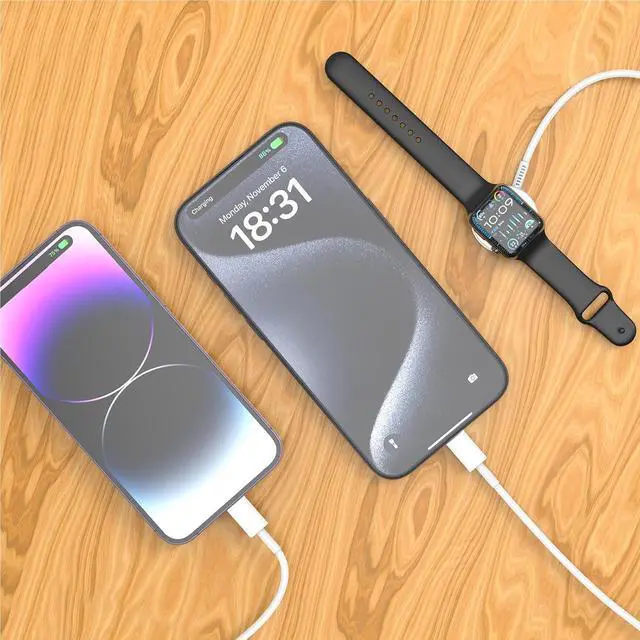 Alt view image 6 of 7 - Watch Charger  iWatch Magnetic Fast Charger to USB C Cable 3 in 1 Multi Charging Cable 6 FT Compatible with Watch Series Ultra2/SE/10/9/8/7/6/5/4/3/2/1 iPhone 16/15/14/13/12/11 ipad
