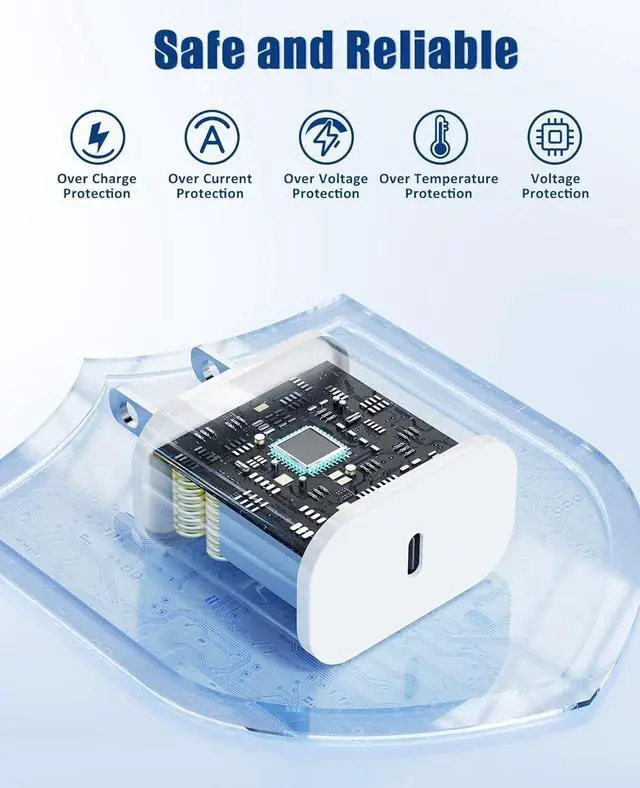 Alt view image 6 of 7 - for  Watch Charger Fast Charging 3 in 1 Multi Chargers Cable with 20W USB C Charger iWatch Charger Cord 6FT for iWatch Series Ultra2/SE/10/9/8/7/6/5/4/3/iPhone 15 16 Pro Max/14/13/12/11 (White)