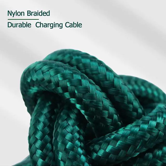 Alt view image 7 of 7 - Multi Charging Cable [3A 4ft 2-Pack] Nylon Braided 4 in 1 USB with 2 Micro USB/2 Type C Port Connector Fast Charger Cord for iPhone 16 15 Pro Max Google  LG Cell Phones Tablets and More