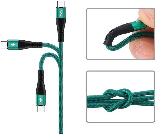 Alt view image 4 of 7 - Multi Charging Cable [3A 4ft 2 Pack] 4 in 1 USB Braided Charger Cord with 2 Micro USB/2 Type C Ports for iPhone 15/16 Series  Galaxy S24 S9 Tab Google Pixel Nexus LG Kindle