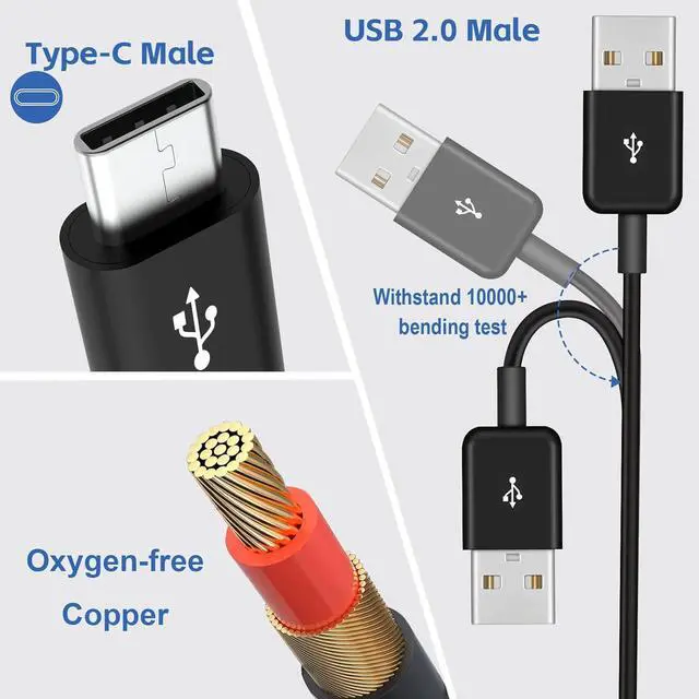 Alt view image 6 of 7 - USB C Splitter Multi Charging Cable 5A Fast Charge USB Type-C Charger Cord for iPhone 16/15 Series iPad Air/Pro Galaxy S24/S23 Pixel PS5 Charging 6 Devices Simultaneously (4.92FT)