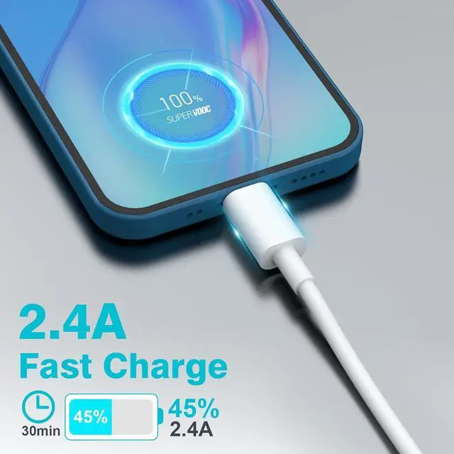 Alt view image 4 of 7 - USB C Cable 2Pack 6FT/1.8M USB A to USB C Cable Fast Charging USB Type C Charger Cable Compatible for  Galaxy S23 S22 S21 S20 S9 Note 10 9 8 iPhone 15 16 Google Pixel OnePlus ect