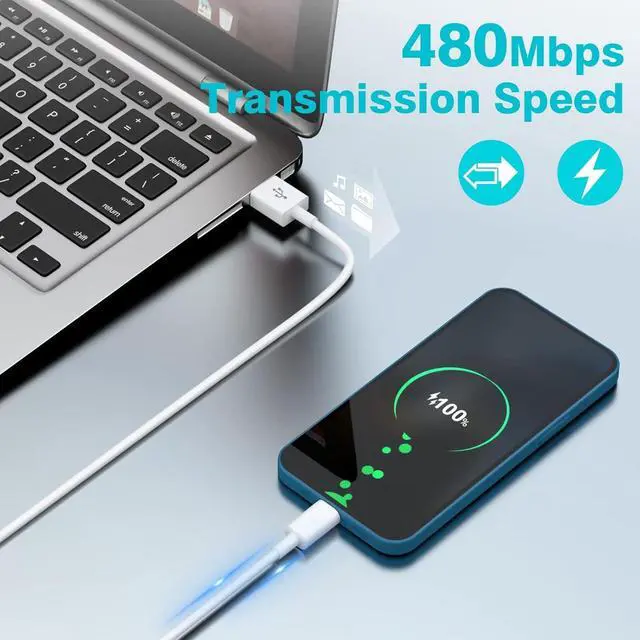 Alt view image 5 of 7 - USB C Cable 2Pack 6FT/1.8M USB A to USB C Cable Fast Charging USB Type C Charger Cable Compatible for  Galaxy S23 S22 S21 S20 S9 Note 10 9 8 iPhone 15 16 Google Pixel OnePlus ect