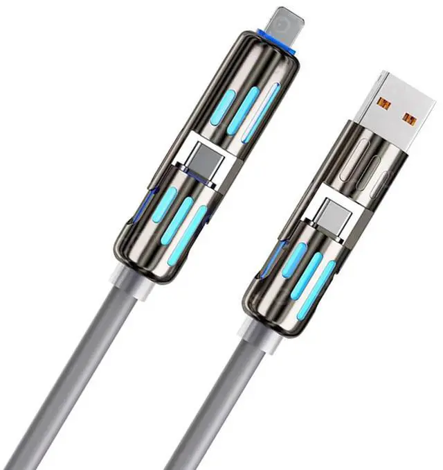 Main image of 4-in-1 Fast Charging Cable 240W USB-A/C to Type-C 4-in-1 Universal Multi USB Charging Cable 240W Max Fast Charger Cord