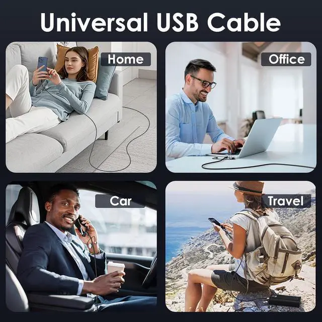 Alt view image 7 of 7 - 240W USB C to USB C Cable Charger 5 in 1 for  Watch Charger Travel Essentials Fast Charging Cable for iWatch iPhone 16/15/14/13 iPad MacBook  S24/S23+ Multi Chargers for All Devices-5FT