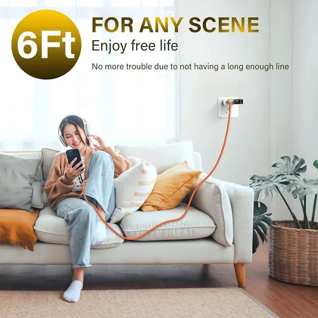 Alt view image 6 of 7 - 4-in-1 USB Charging Cable 240W Multi USB C Fast Charging Cable Combo Type C/USB A/L Port for iPhone 16/15 14 13 iPad  Galaxy MacBook iPad and More