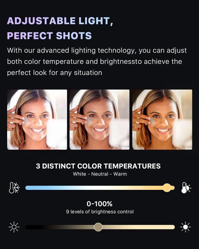 Alt view image 4 of 7 - Selfie Ring Light with 72 Tripod Stand - Extendable Selfie Stick with Light for Phone Live Streaming Makeup Travel Gaming Video Includes Phone Holder& USB-C Powered